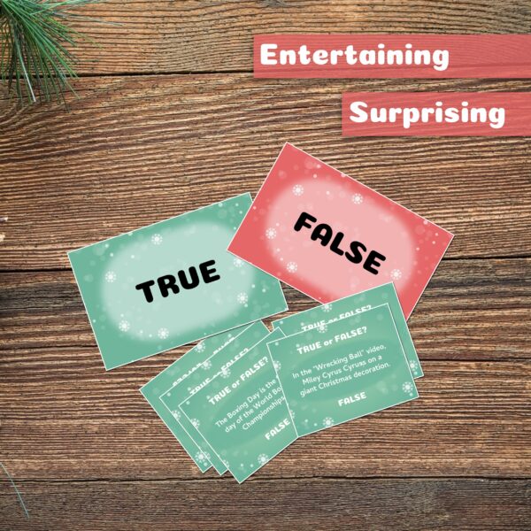 True or False Printable Christmas Game for whole family